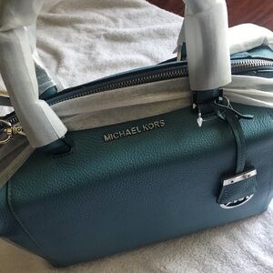 Michael Kors Riley Satchel Large - Sky Blue